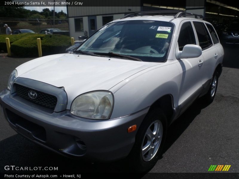 Nordic White / Gray 2004 Hyundai Santa Fe