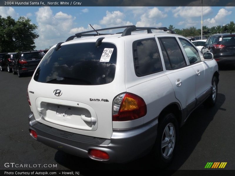 Nordic White / Gray 2004 Hyundai Santa Fe