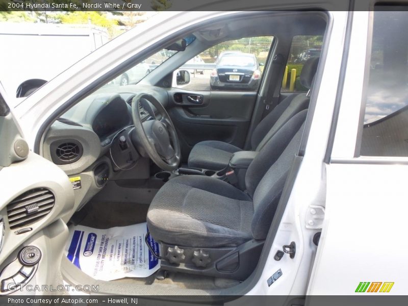 Nordic White / Gray 2004 Hyundai Santa Fe