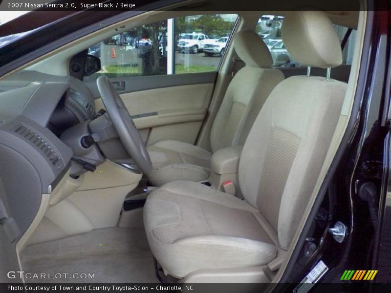 Super Black / Beige 2007 Nissan Sentra 2.0