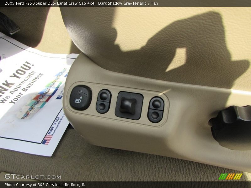 Dark Shadow Grey Metallic / Tan 2005 Ford F250 Super Duty Lariat Crew Cab 4x4