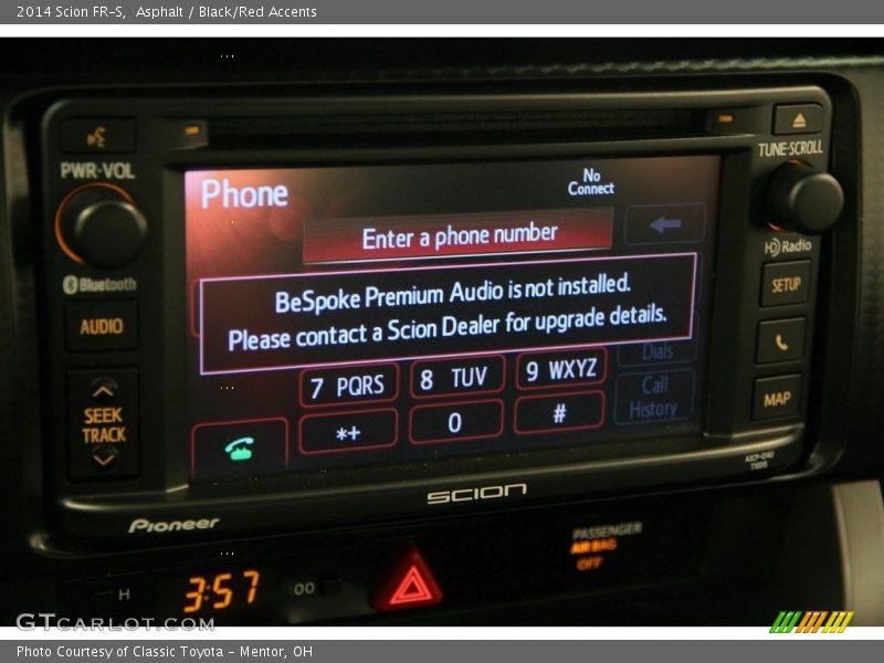 Asphalt / Black/Red Accents 2014 Scion FR-S