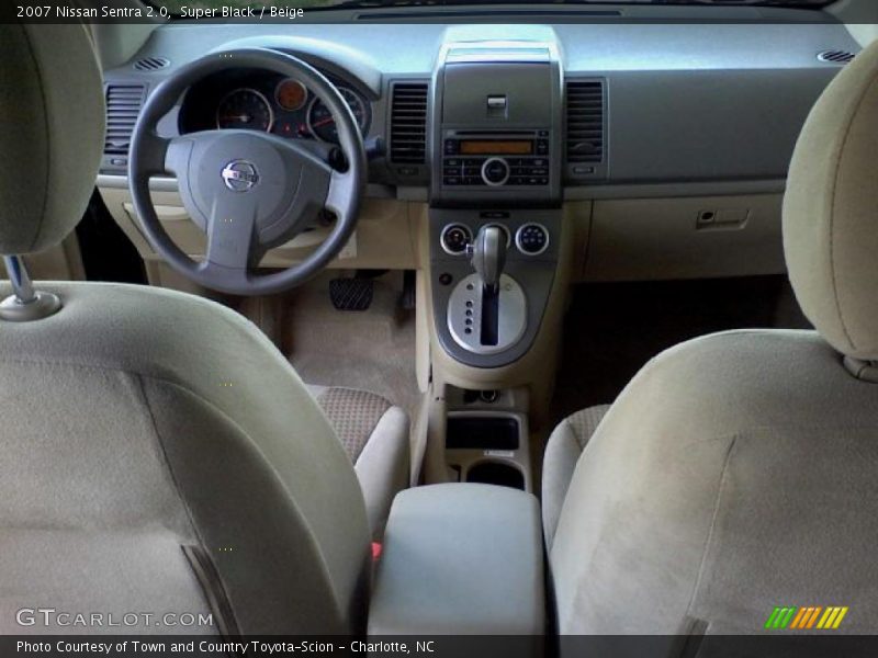 Super Black / Beige 2007 Nissan Sentra 2.0