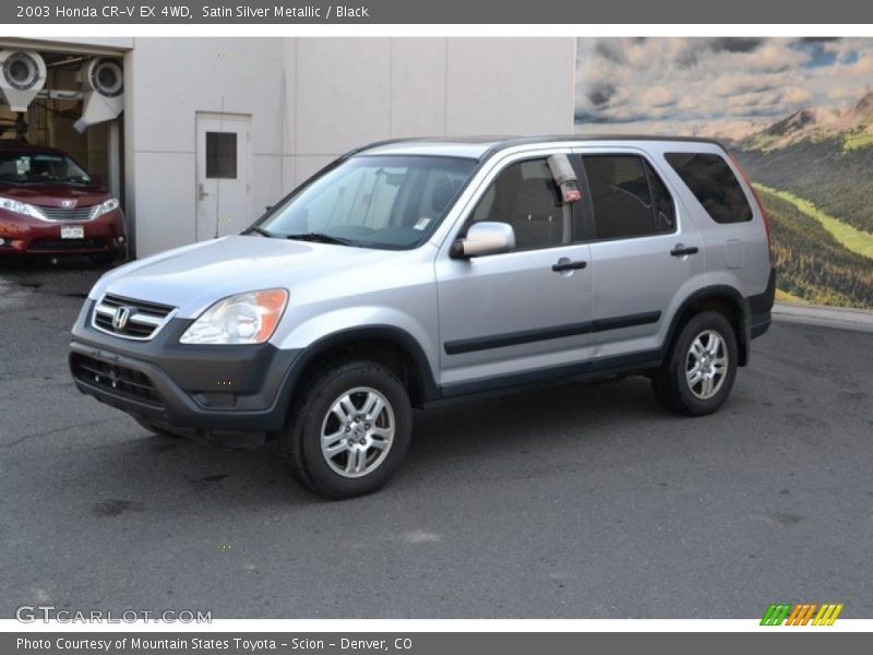 Satin Silver Metallic / Black 2003 Honda CR-V EX 4WD