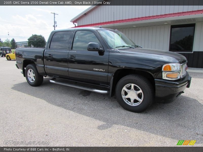 Onyx Black / Stone Gray 2005 GMC Sierra 1500 Denali Crew Cab AWD