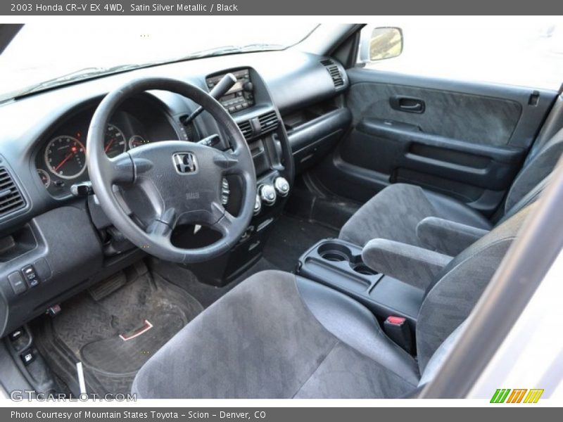 Satin Silver Metallic / Black 2003 Honda CR-V EX 4WD