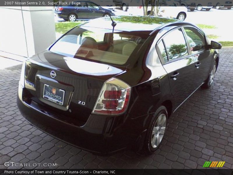 Super Black / Beige 2007 Nissan Sentra 2.0