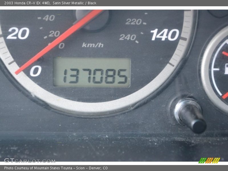 Satin Silver Metallic / Black 2003 Honda CR-V EX 4WD