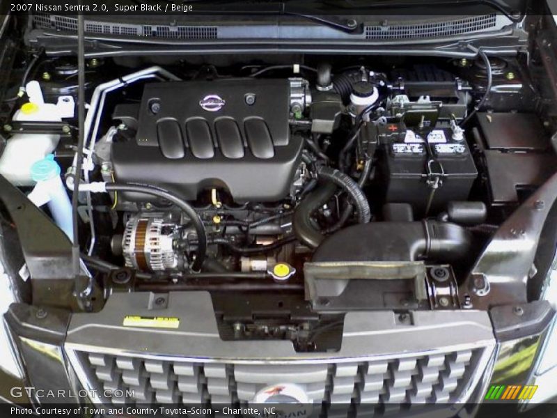Super Black / Beige 2007 Nissan Sentra 2.0