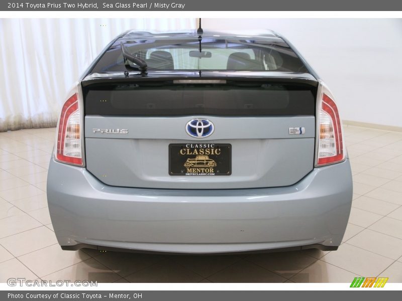Sea Glass Pearl / Misty Gray 2014 Toyota Prius Two Hybrid