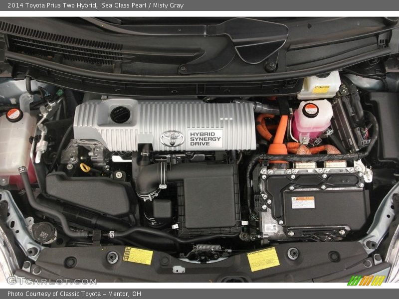 Sea Glass Pearl / Misty Gray 2014 Toyota Prius Two Hybrid