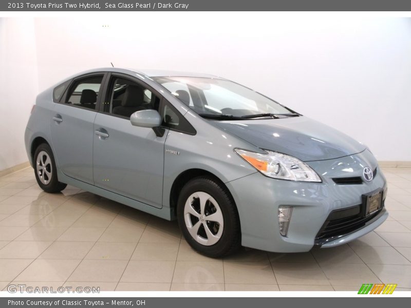 Sea Glass Pearl / Dark Gray 2013 Toyota Prius Two Hybrid