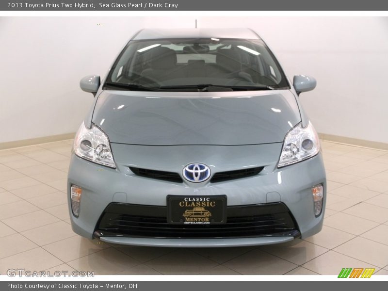Sea Glass Pearl / Dark Gray 2013 Toyota Prius Two Hybrid