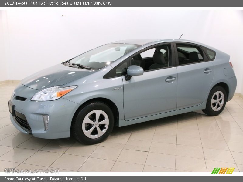 Sea Glass Pearl / Dark Gray 2013 Toyota Prius Two Hybrid
