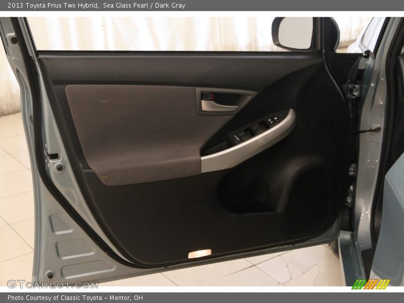 Sea Glass Pearl / Dark Gray 2013 Toyota Prius Two Hybrid