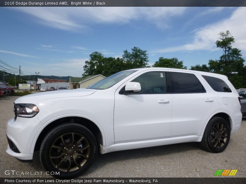 Bright White / Black 2016 Dodge Durango Limited AWD