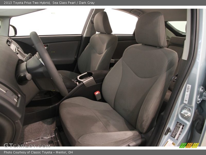 Sea Glass Pearl / Dark Gray 2013 Toyota Prius Two Hybrid