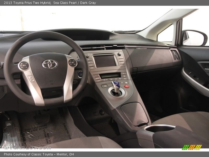 Sea Glass Pearl / Dark Gray 2013 Toyota Prius Two Hybrid