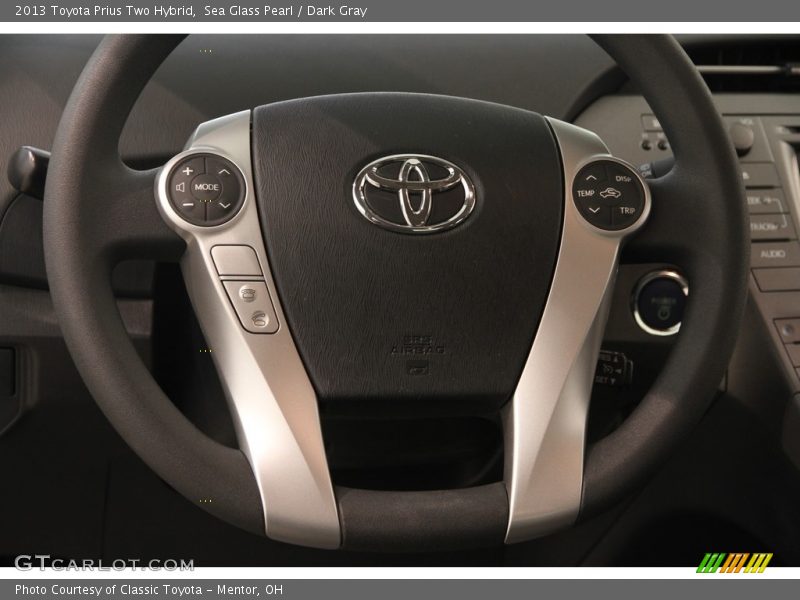 Sea Glass Pearl / Dark Gray 2013 Toyota Prius Two Hybrid