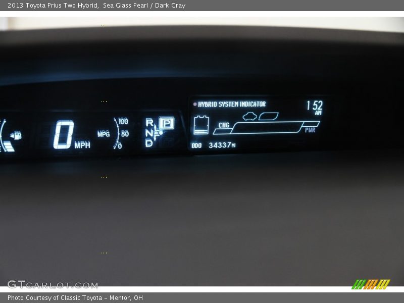 Sea Glass Pearl / Dark Gray 2013 Toyota Prius Two Hybrid