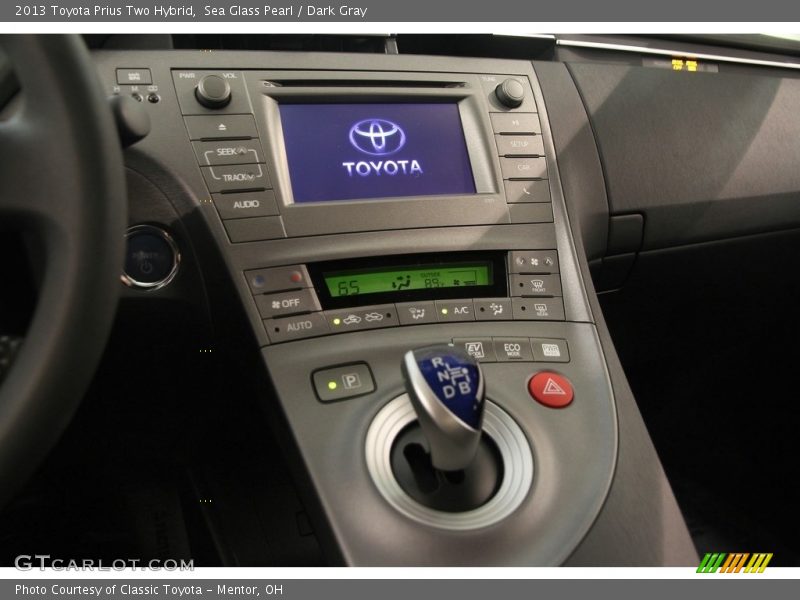 Sea Glass Pearl / Dark Gray 2013 Toyota Prius Two Hybrid