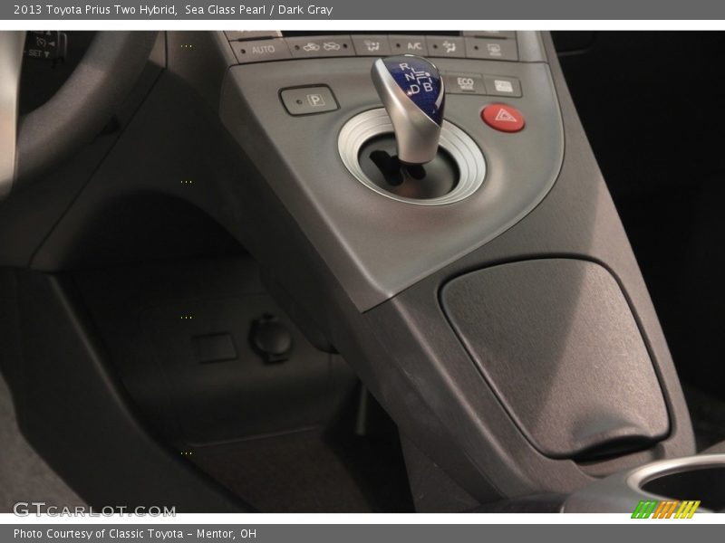 Sea Glass Pearl / Dark Gray 2013 Toyota Prius Two Hybrid