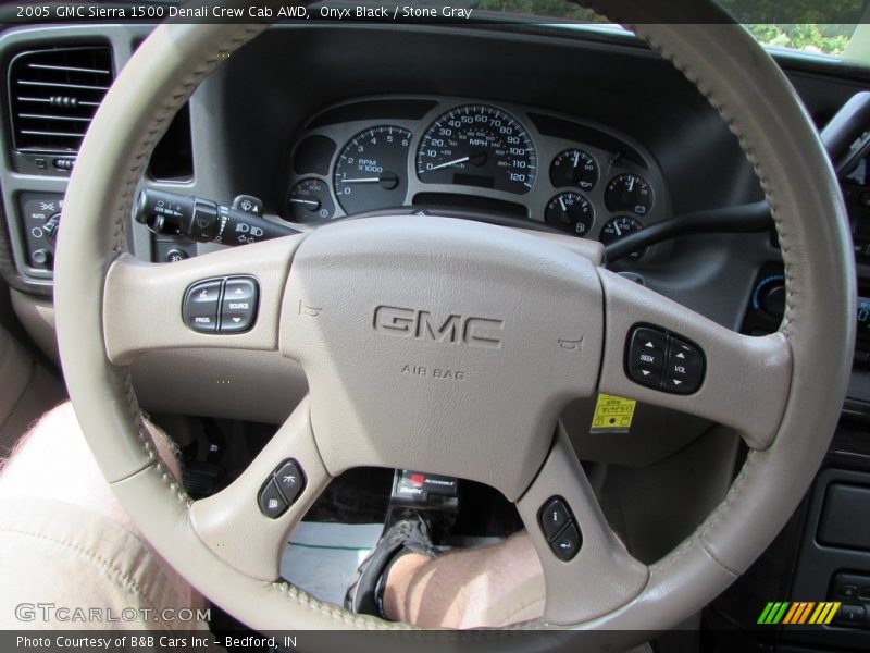 Onyx Black / Stone Gray 2005 GMC Sierra 1500 Denali Crew Cab AWD