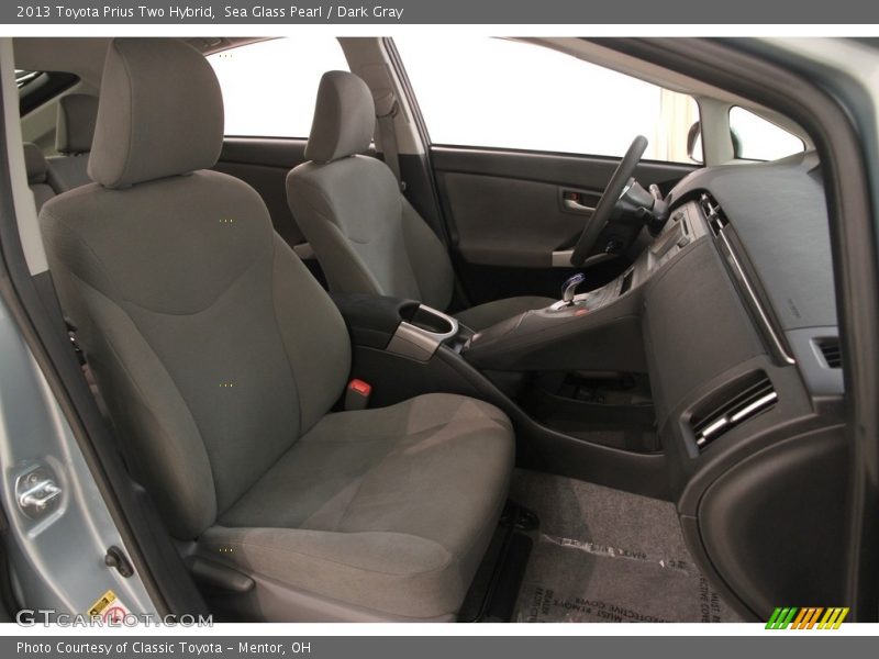 Sea Glass Pearl / Dark Gray 2013 Toyota Prius Two Hybrid