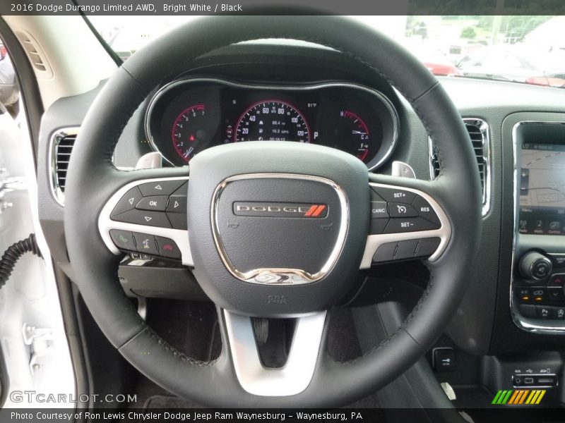 Bright White / Black 2016 Dodge Durango Limited AWD