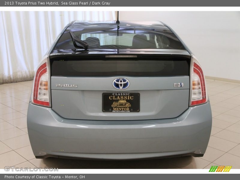Sea Glass Pearl / Dark Gray 2013 Toyota Prius Two Hybrid