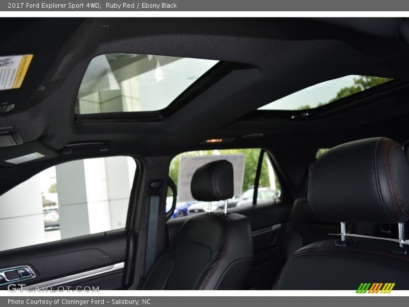 Ruby Red / Ebony Black 2017 Ford Explorer Sport 4WD