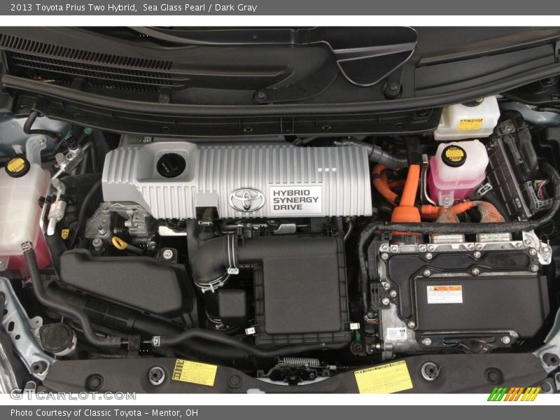 Sea Glass Pearl / Dark Gray 2013 Toyota Prius Two Hybrid