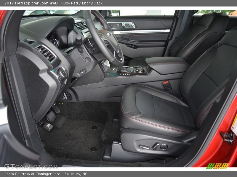 Ruby Red / Ebony Black 2017 Ford Explorer Sport 4WD