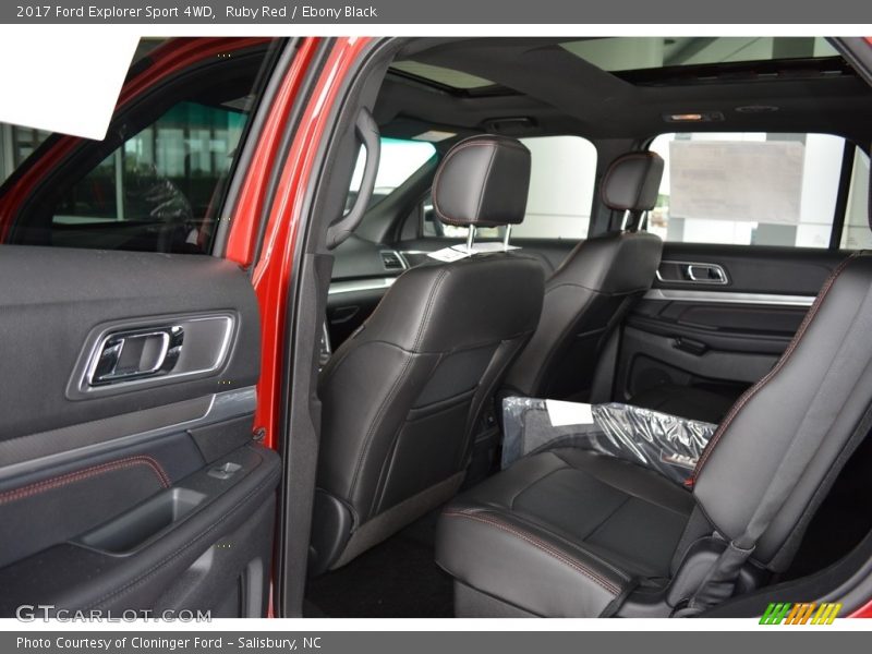 Ruby Red / Ebony Black 2017 Ford Explorer Sport 4WD