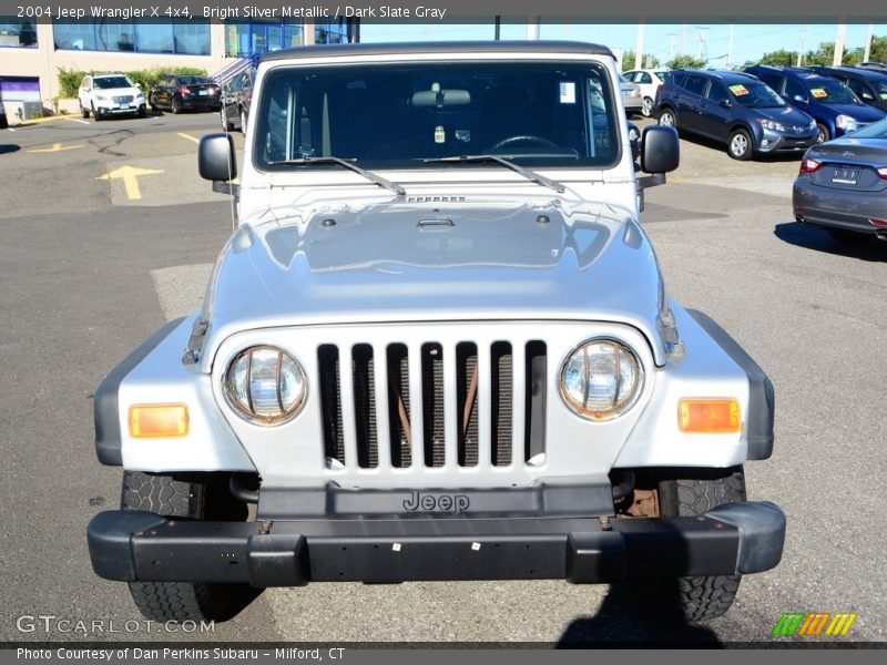 Bright Silver Metallic / Dark Slate Gray 2004 Jeep Wrangler X 4x4