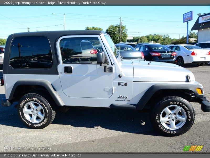 Bright Silver Metallic / Dark Slate Gray 2004 Jeep Wrangler X 4x4