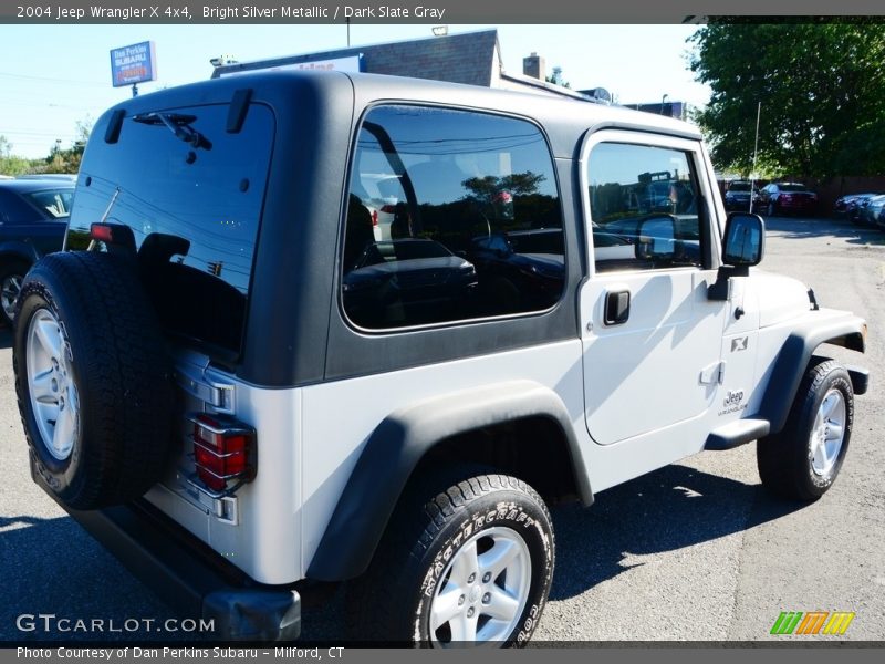 Bright Silver Metallic / Dark Slate Gray 2004 Jeep Wrangler X 4x4