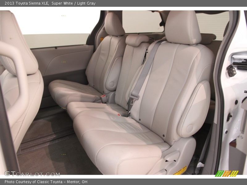 Super White / Light Gray 2013 Toyota Sienna XLE