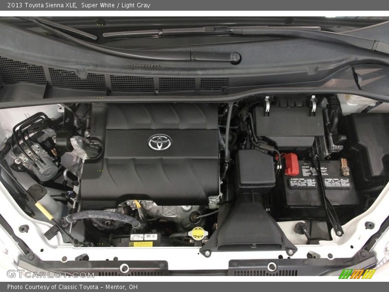Super White / Light Gray 2013 Toyota Sienna XLE