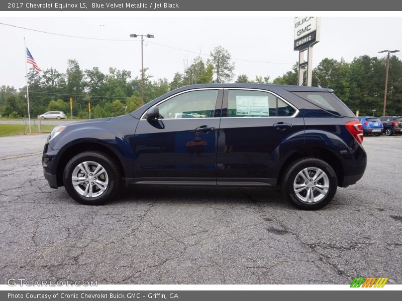Blue Velvet Metallic / Jet Black 2017 Chevrolet Equinox LS