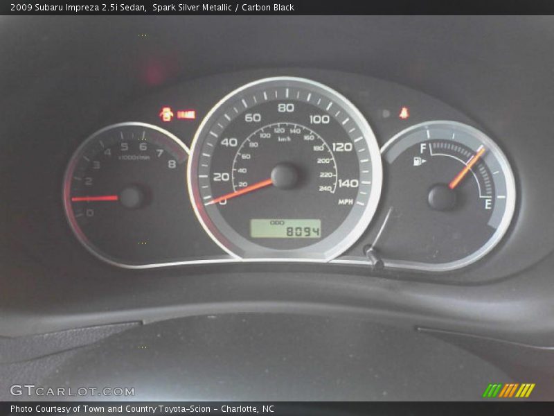 Spark Silver Metallic / Carbon Black 2009 Subaru Impreza 2.5i Sedan