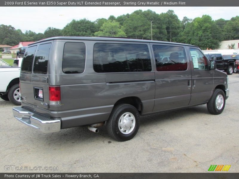 Sterling Grey Metallic / Medium Flint 2009 Ford E Series Van E350 Super Duty XLT Extended Passenger