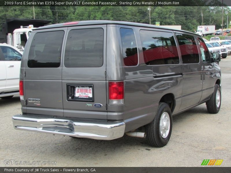 Sterling Grey Metallic / Medium Flint 2009 Ford E Series Van E350 Super Duty XLT Extended Passenger