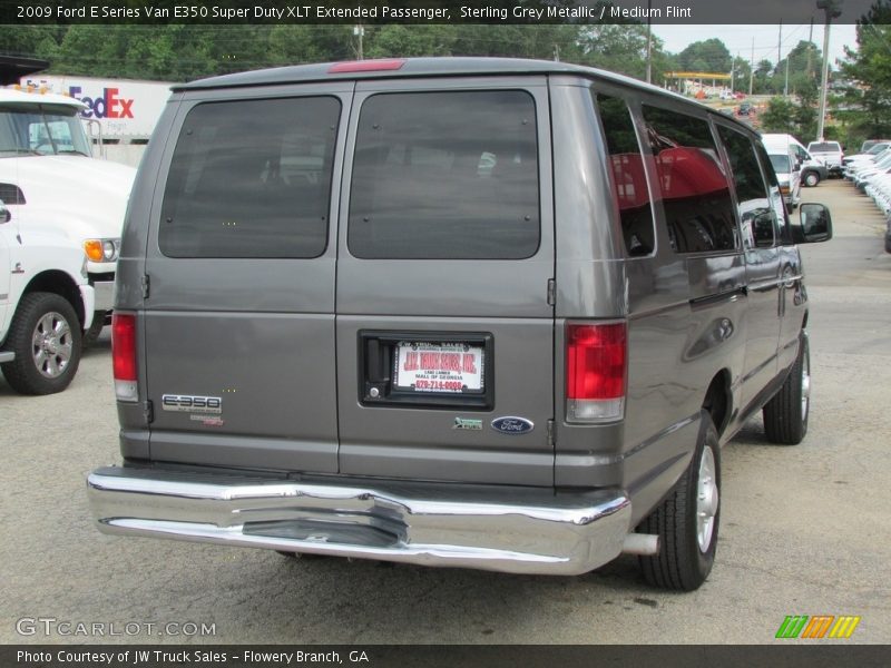 Sterling Grey Metallic / Medium Flint 2009 Ford E Series Van E350 Super Duty XLT Extended Passenger