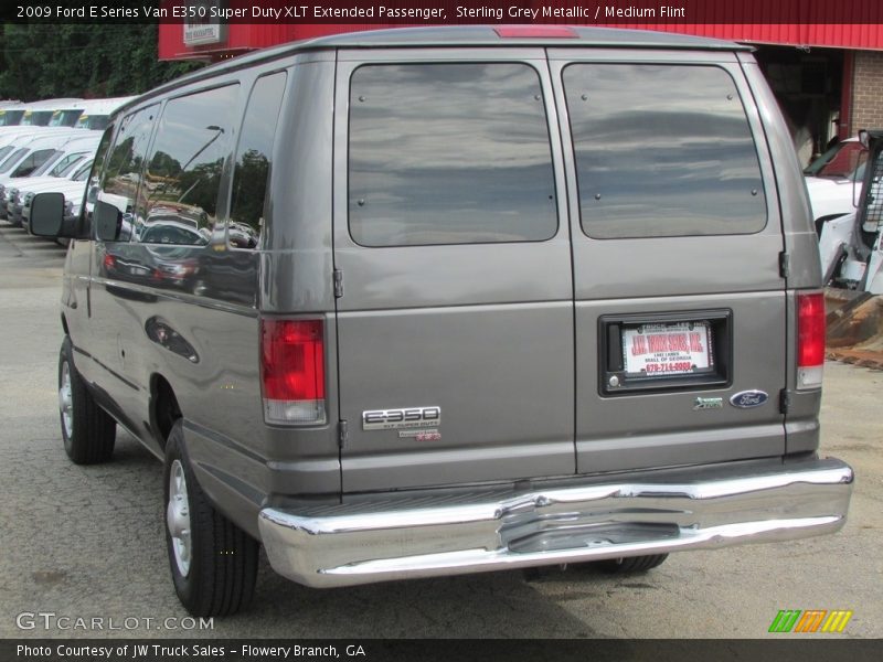 Sterling Grey Metallic / Medium Flint 2009 Ford E Series Van E350 Super Duty XLT Extended Passenger