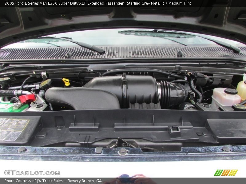 Sterling Grey Metallic / Medium Flint 2009 Ford E Series Van E350 Super Duty XLT Extended Passenger
