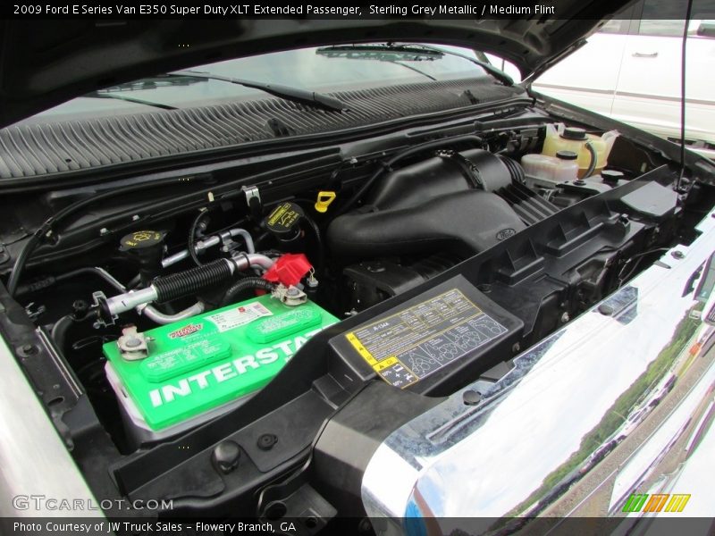 Sterling Grey Metallic / Medium Flint 2009 Ford E Series Van E350 Super Duty XLT Extended Passenger