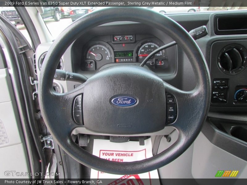 Sterling Grey Metallic / Medium Flint 2009 Ford E Series Van E350 Super Duty XLT Extended Passenger