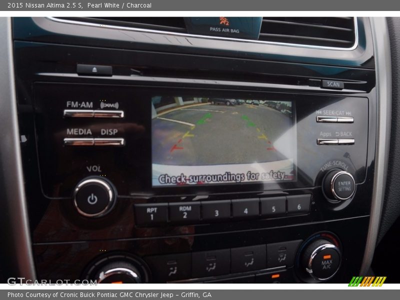 Pearl White / Charcoal 2015 Nissan Altima 2.5 S