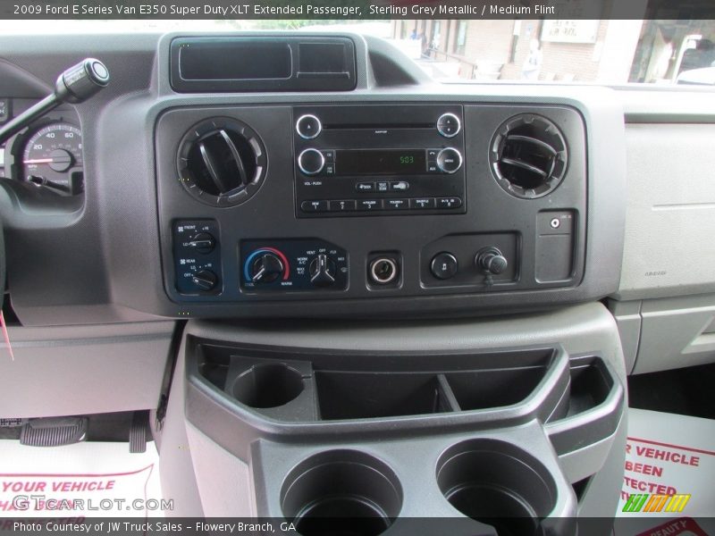 Sterling Grey Metallic / Medium Flint 2009 Ford E Series Van E350 Super Duty XLT Extended Passenger
